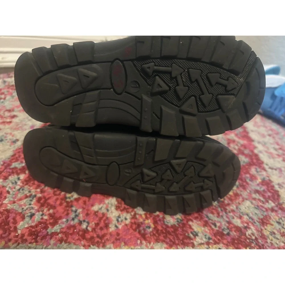 Kids Snow Boots Waterproof Winter Warm Fur‎ Lined Zip Closure Multi Color Size 1